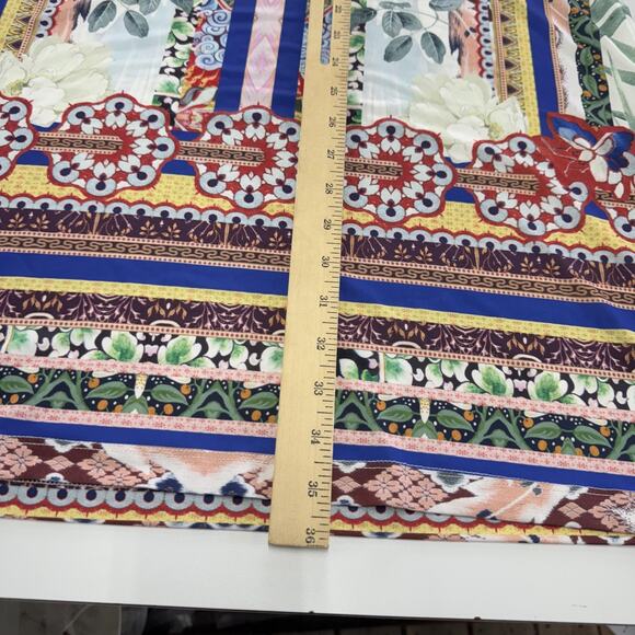 Boston Proper Dress Womens Large Boho Floral Abstract Boho Coastal Mini - Picture 8 of 9